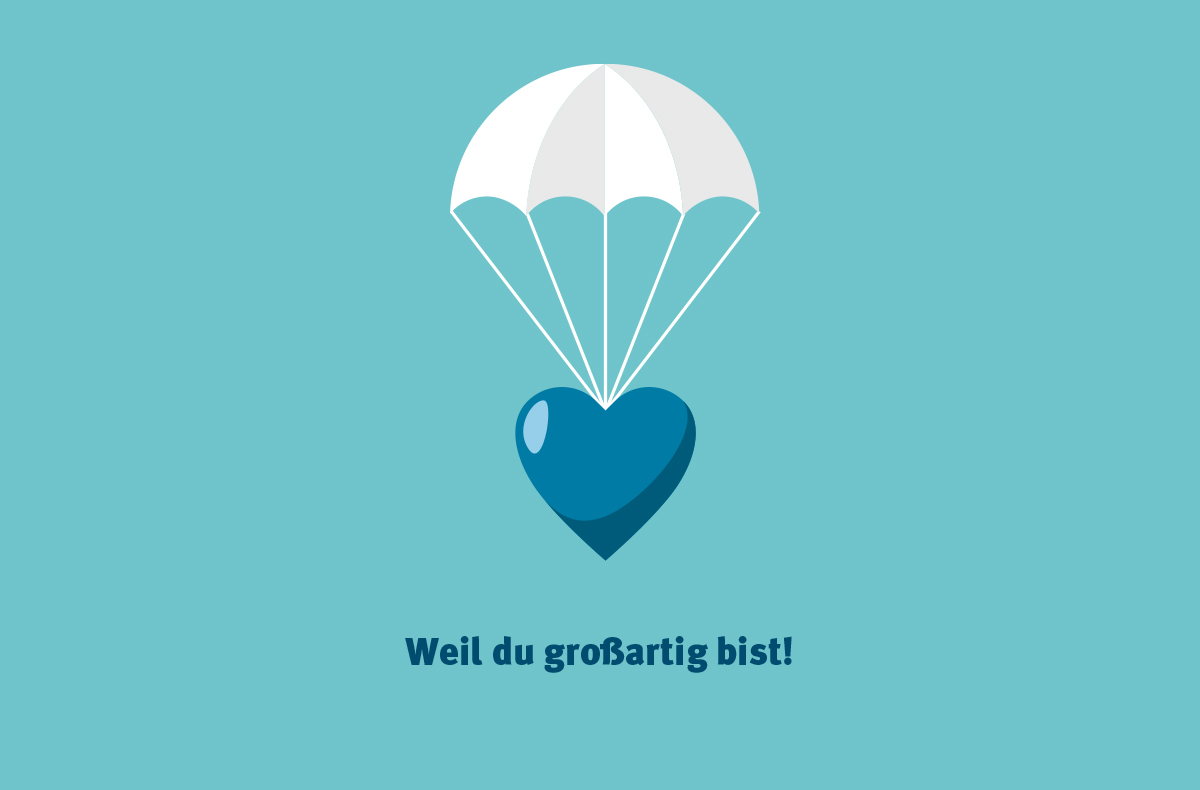 Flexibles Geschenk Weil du großartig bist