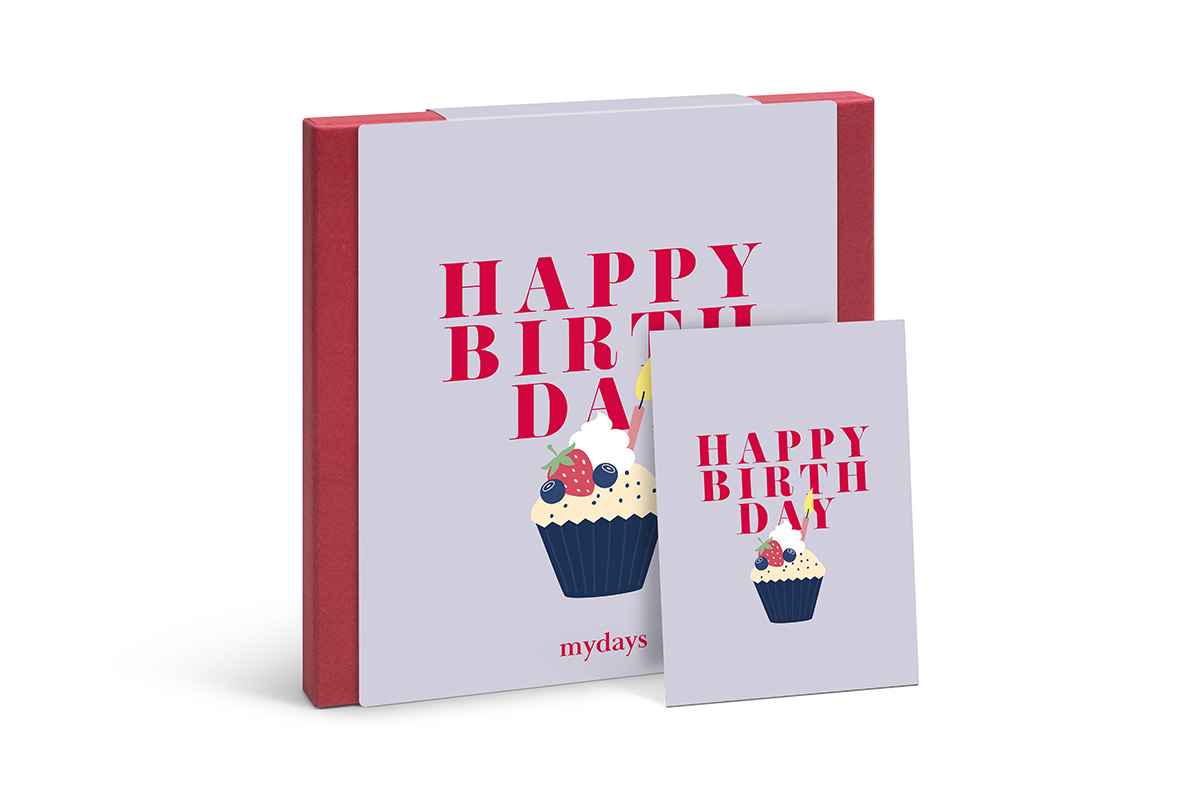 Flexibles Geschenk Happy Birthday (Muffin) Flexibles Geschenk Happy Birthday (Muffin)