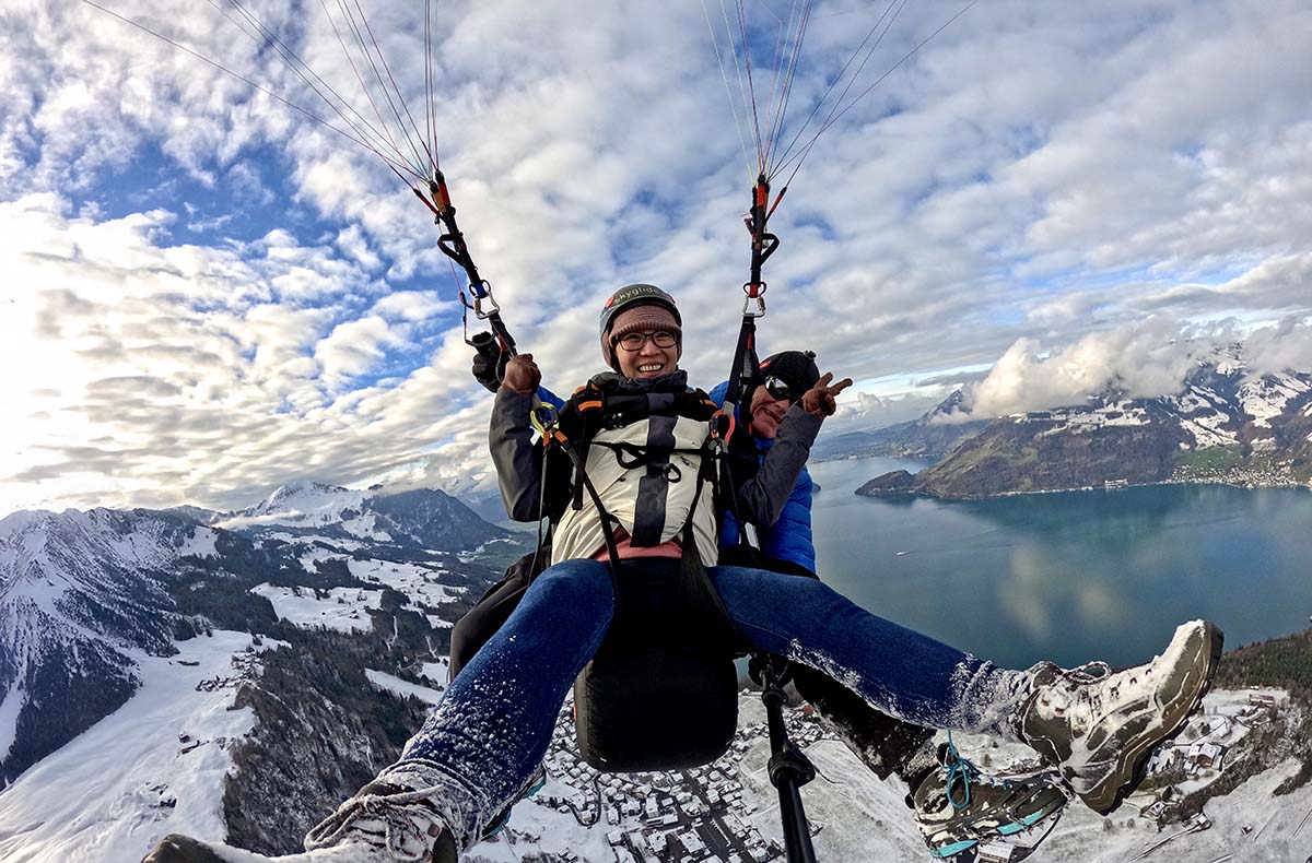 Gleitschirm Tandemflug Ennetbürgen Gleitschirm Tandemflug Ennetbürgen
