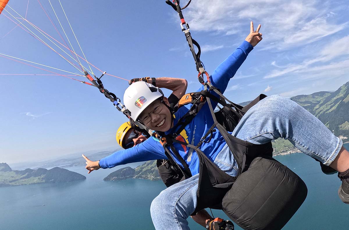 Gleitschirm Thermikflug Ennetbürgen