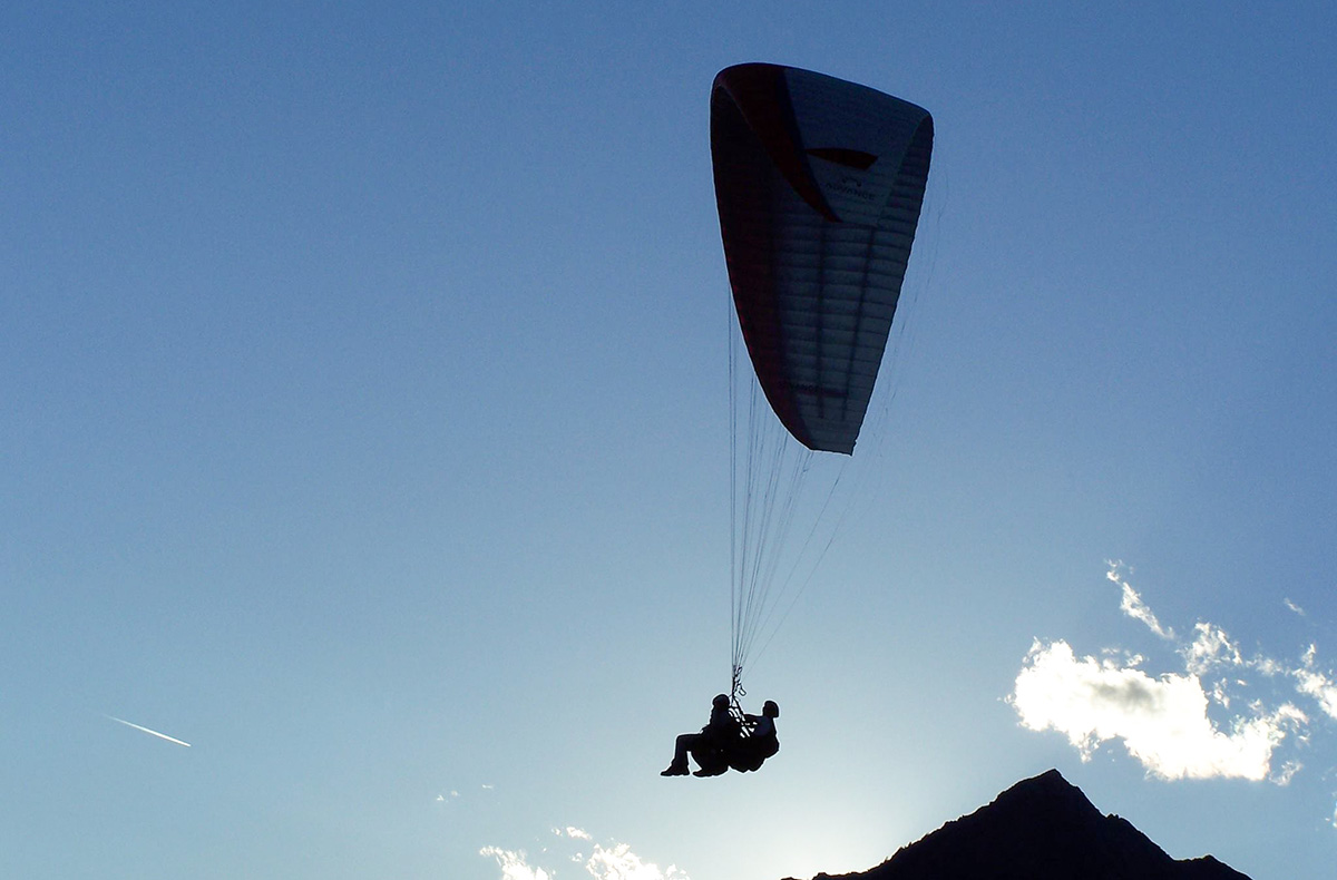 Gleitschirm-Thermikflug Saltaus...