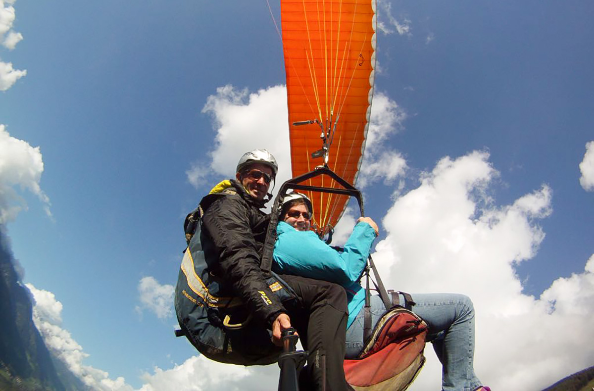 Gleitschirm-Thermikflug Saltaus...