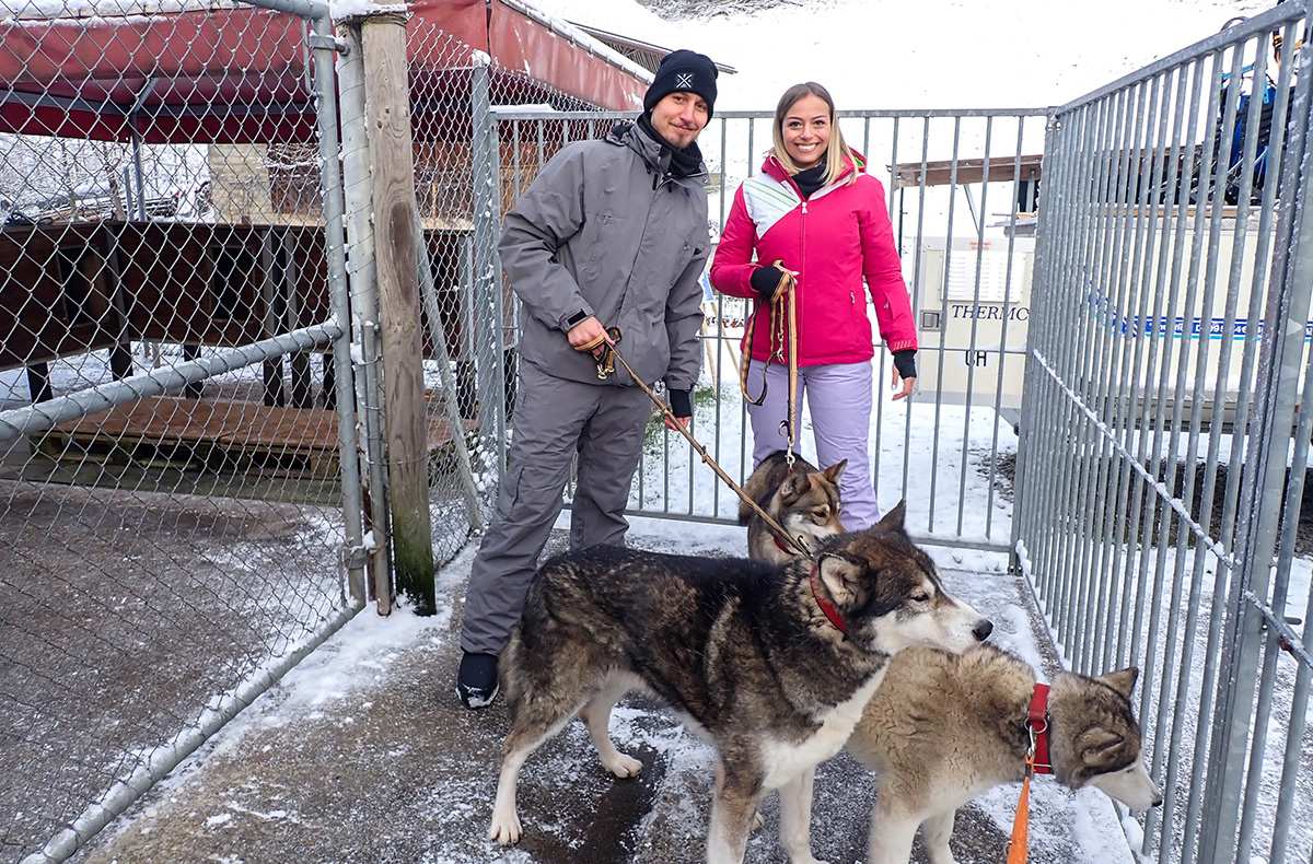 Schlittenhunde Abenteuer Ermenswil St. Gallen für 2