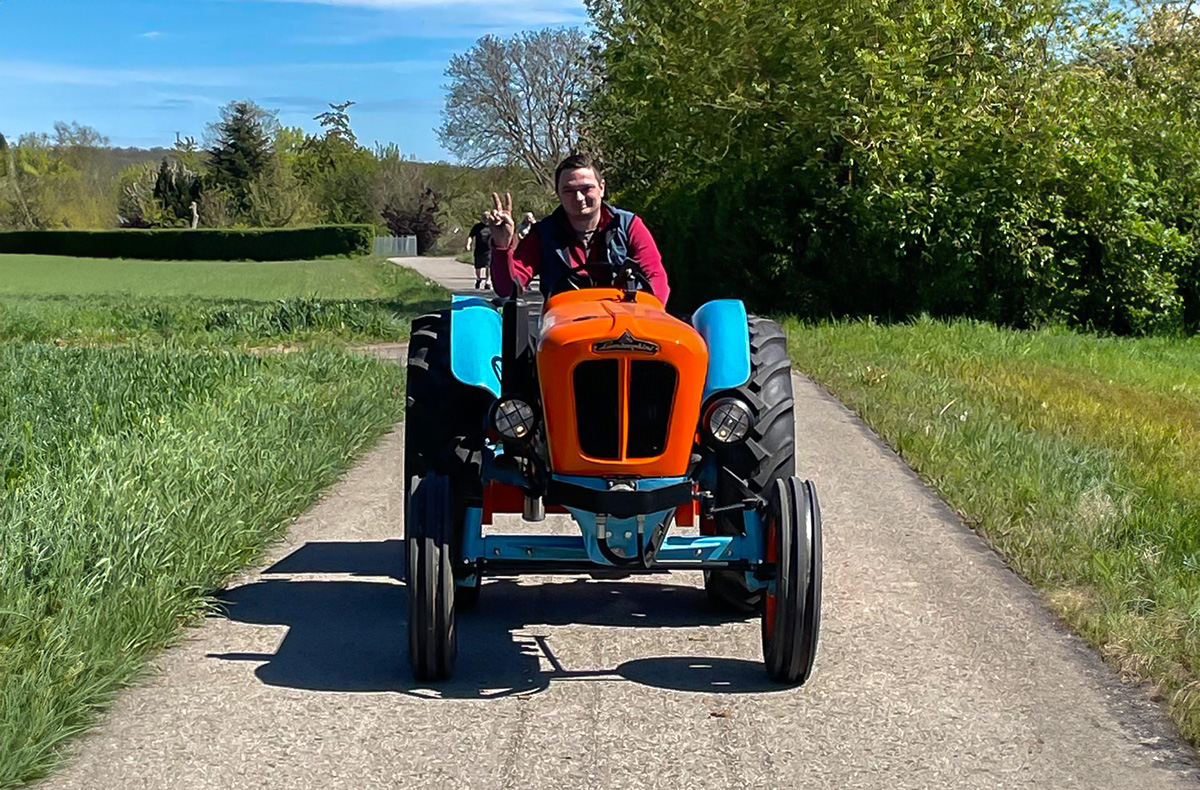 Lamborghini Traktor fahren Sindelfingen (Sonnenaufgang)