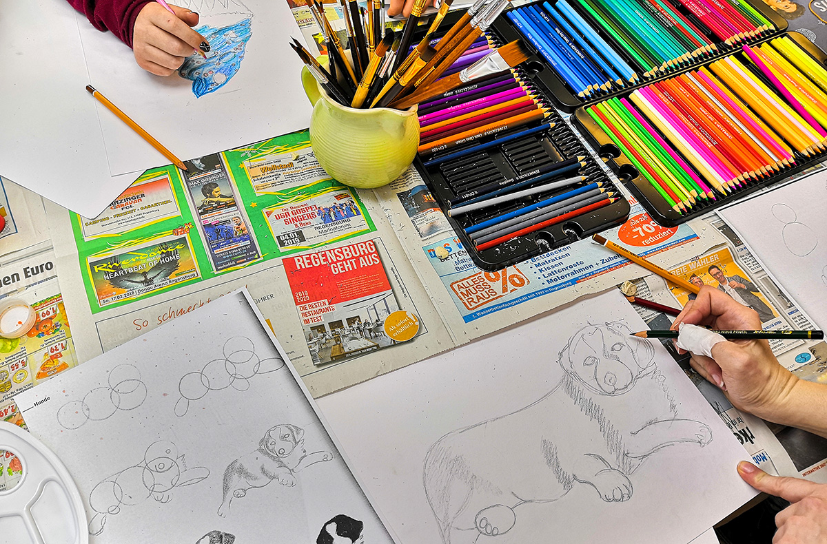 Aquarell-Malkurs in Regensburg - An die Pinsel – fertig – los! in Barbing Aquarell-Malkurs in Regensburg - An die Pinsel – fertig – los! in Barbing