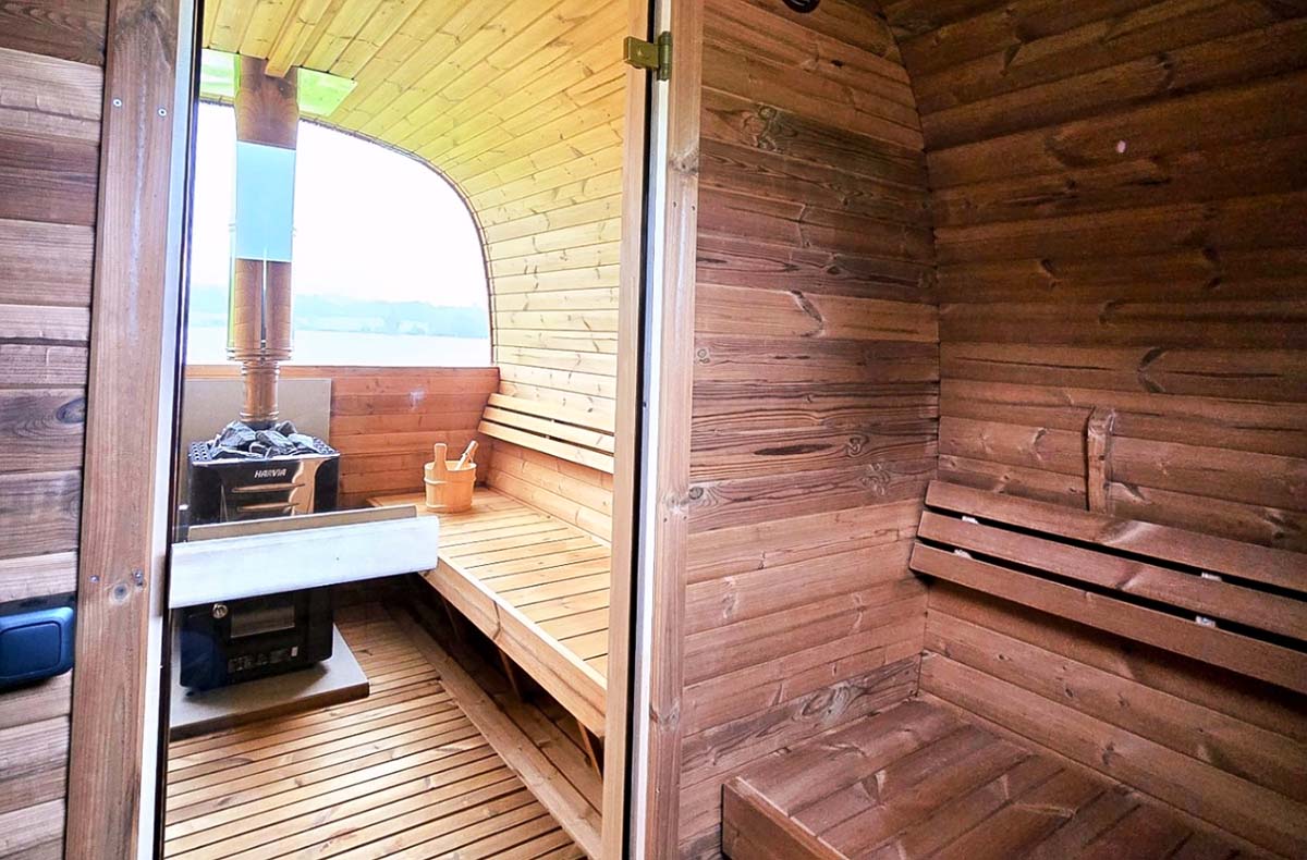 Mobile Panoramasauna mieten Wangen im Allgäu (Wochenendmiete) - Mobile Panorama-Sauna: Wellness-Abenteuer unter freiem Himmel