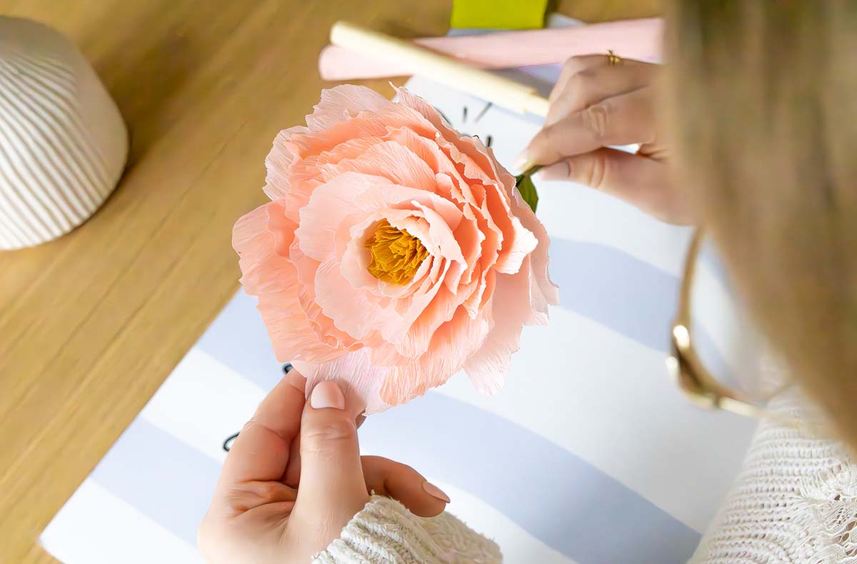Papierblumen basteln - Vorschau I
