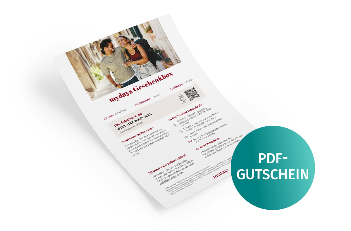 Geschenkbox Kurzurlaub für Zwei als PDF Geschenkbox Kurzurlaub für Zwei als PDF