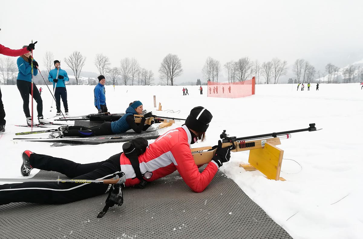 Privater Langlauf und Biathlon Kurs für 2 Kössen