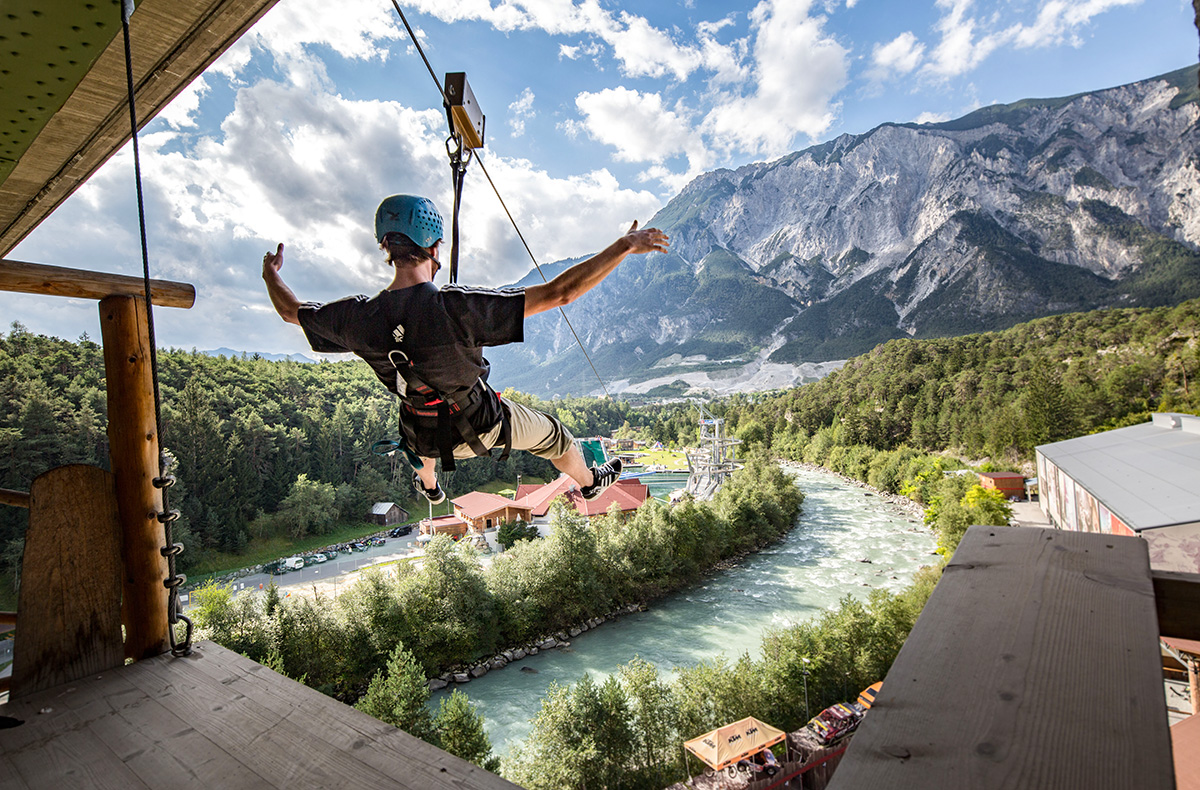 Rafting, Mega Swing & Flying Fox im Ötztal