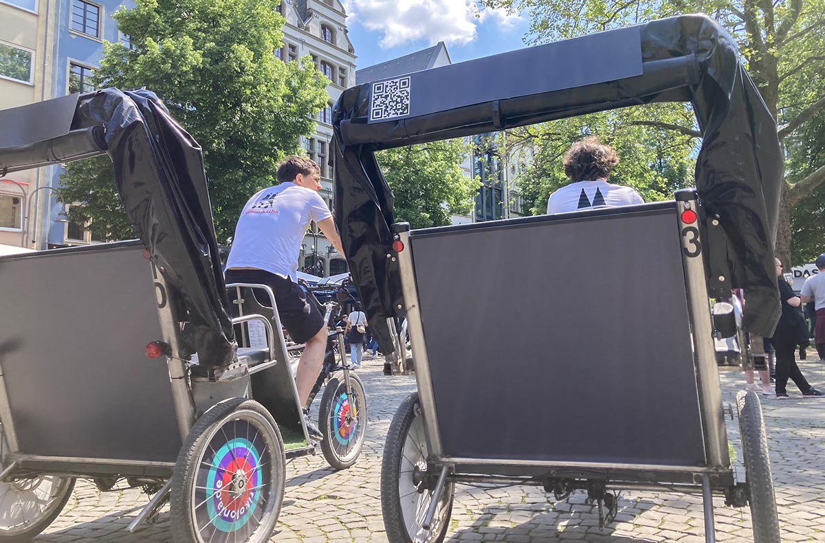 Rikscha-Fahrt Köln für 2