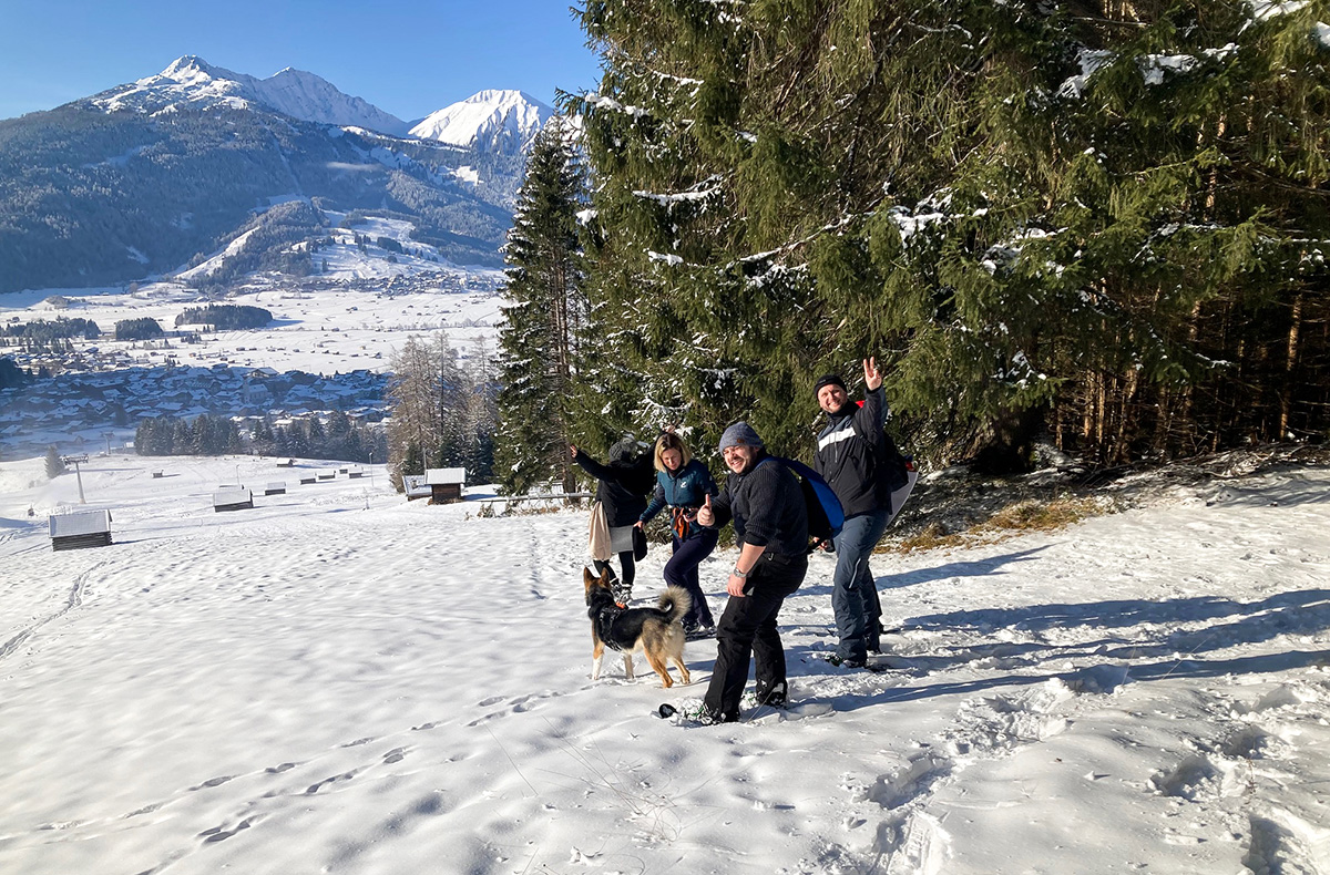 Schneeschuhwanderung Zugspitzblick Ehrwald Schneeschuhwanderung Zugspitzblick Ehrwald