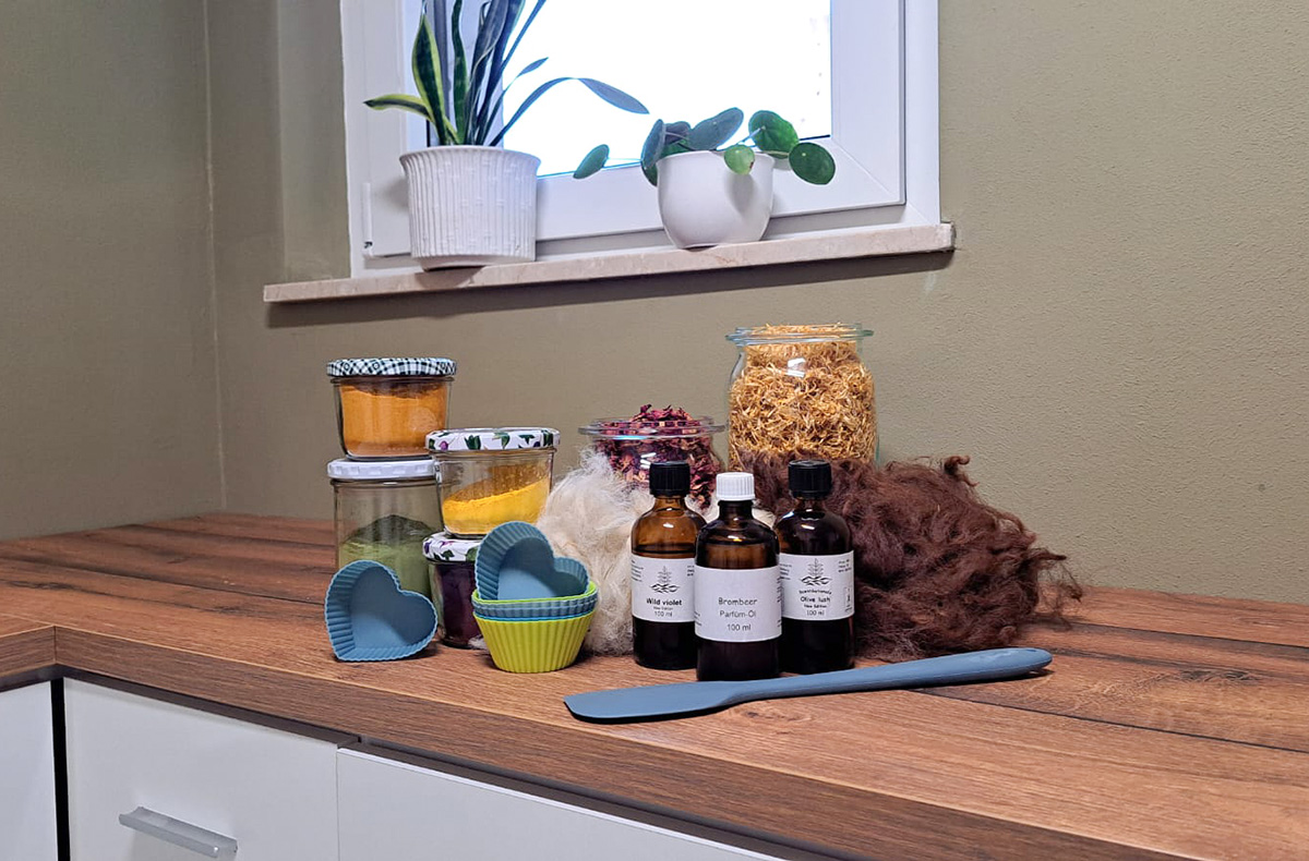 Seife herstellen aus Alpakawolle Petershagen Seife herstellen aus Alpakawolle Petershagen