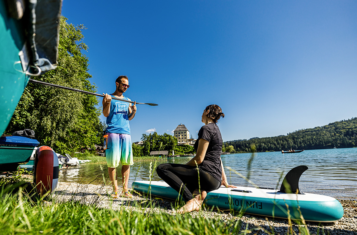 SUP Privatstunde für 2 Attersee - SUP-Action am Mondsee: Dein Wasserabenteuer wartet! in Attersee am Attersee SUP Privatstunde für 2 Attersee - SUP-Action am Mondsee: Dein Wasserabenteuer wartet! in Attersee am Attersee