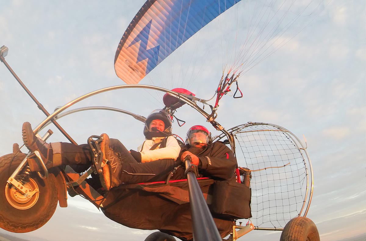 Tandemflug mit Weinverkostung für 2 Gaweinstal