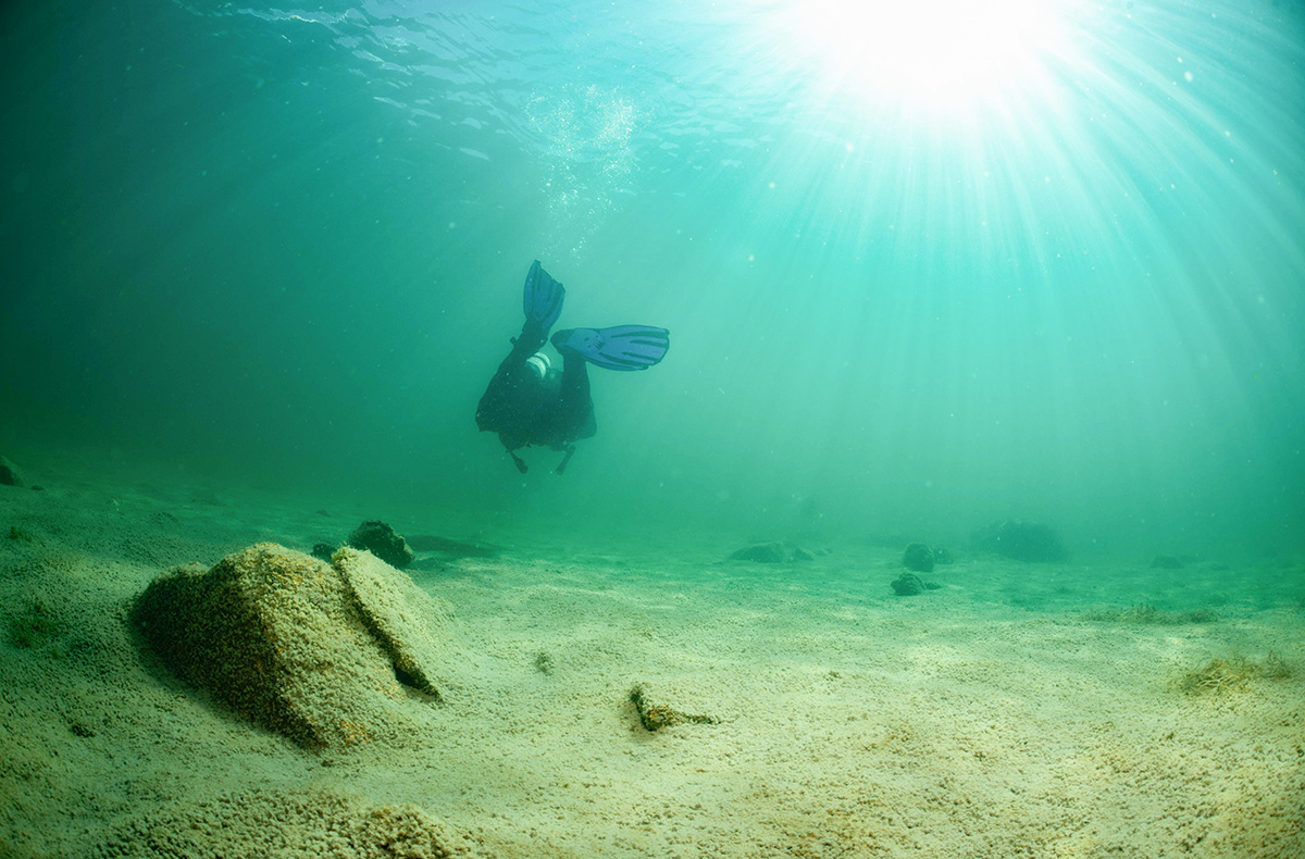 Tauchen im Bergsee  Tauchen im Bergsee