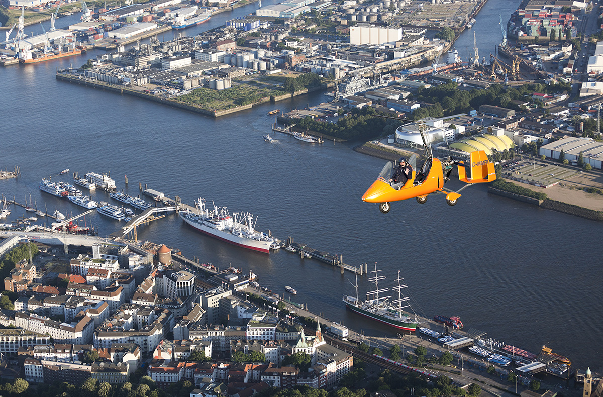 Tragschrauber Rundflug Hamburg...