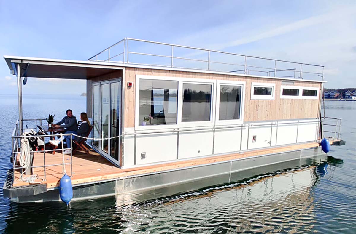 Übernachtung auf dem Hausboot mit Sauna Rechlin (3 Nächte)