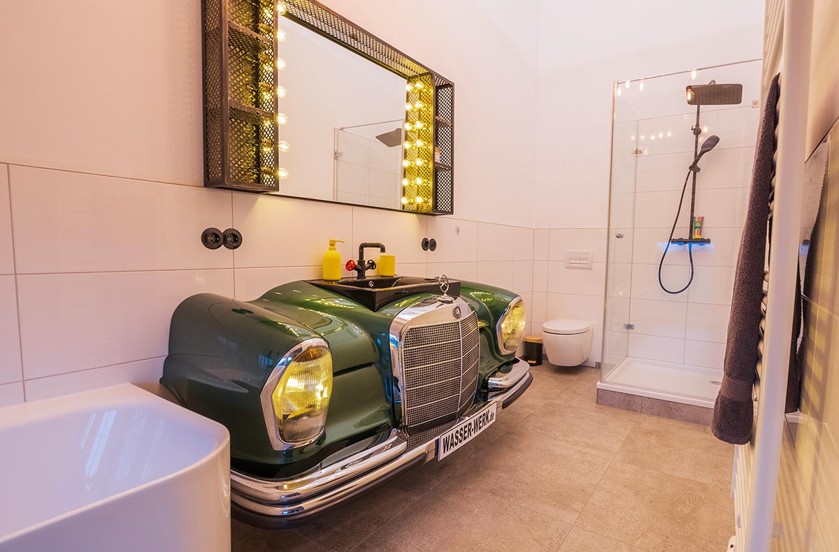 Übernachtung im Hochspannungsraum im Alten Wasserwerk für 2 (2 Nächte) in Tecklenburg Übernachtung im Hochspannungsraum im Alten Wasserwerk für 2 (2 Nächte) in Tecklenburg