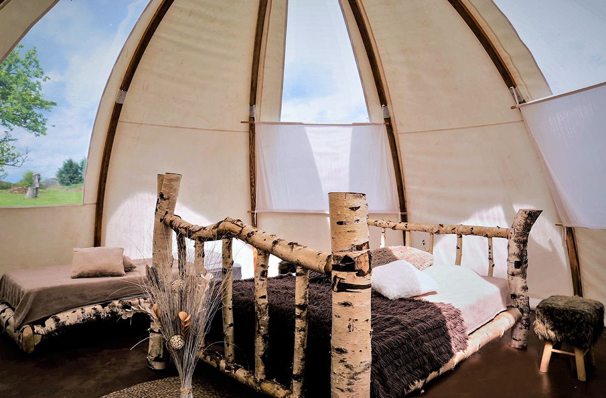 Übernachtung im Rundzelt für 2 Frankreich (1 Nacht) in La Chapelle-aux-Bois