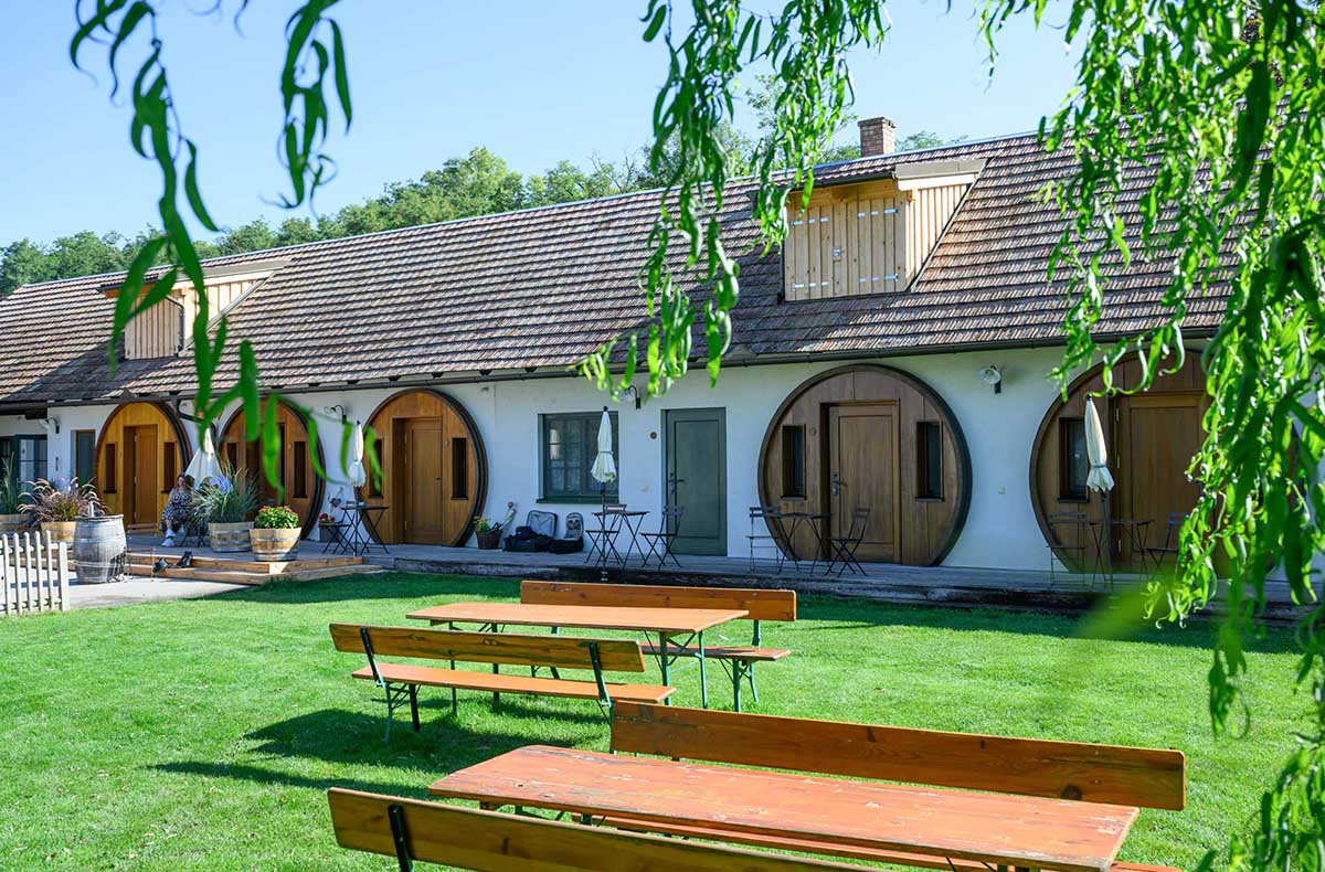 Nacht in der Weinfass-Suite im Weinviert...