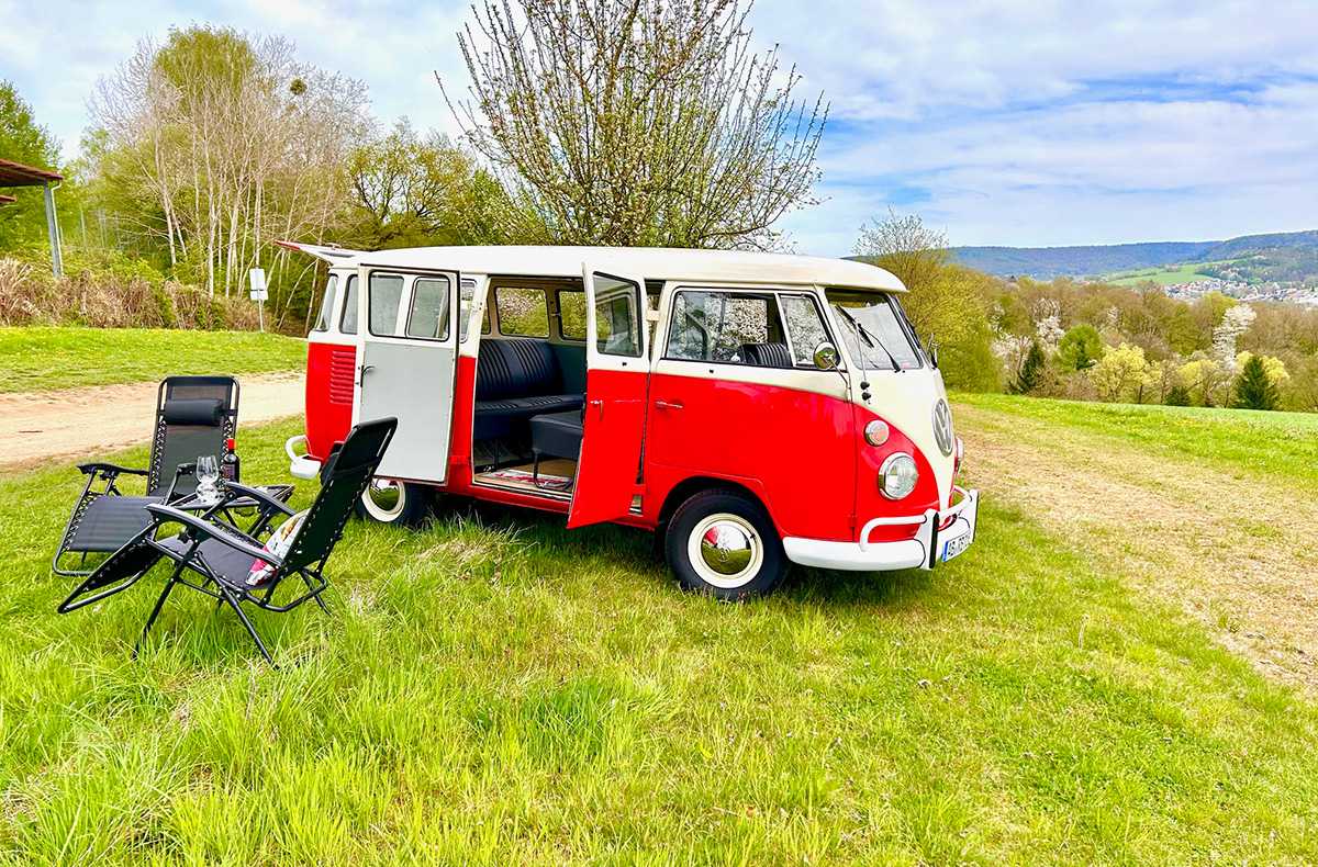 VW Bulli Tour Wenighösbach mit Picknick