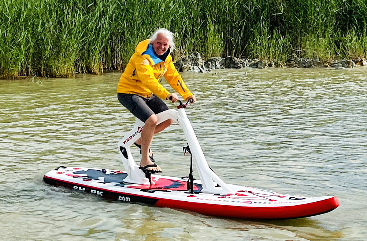 Wasserfahrrad am Neusiedler See
