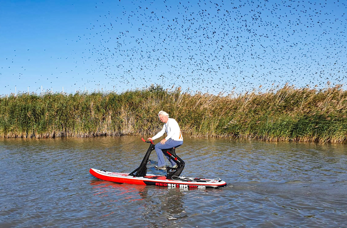 Wasserfahrrad am Neusiedler See