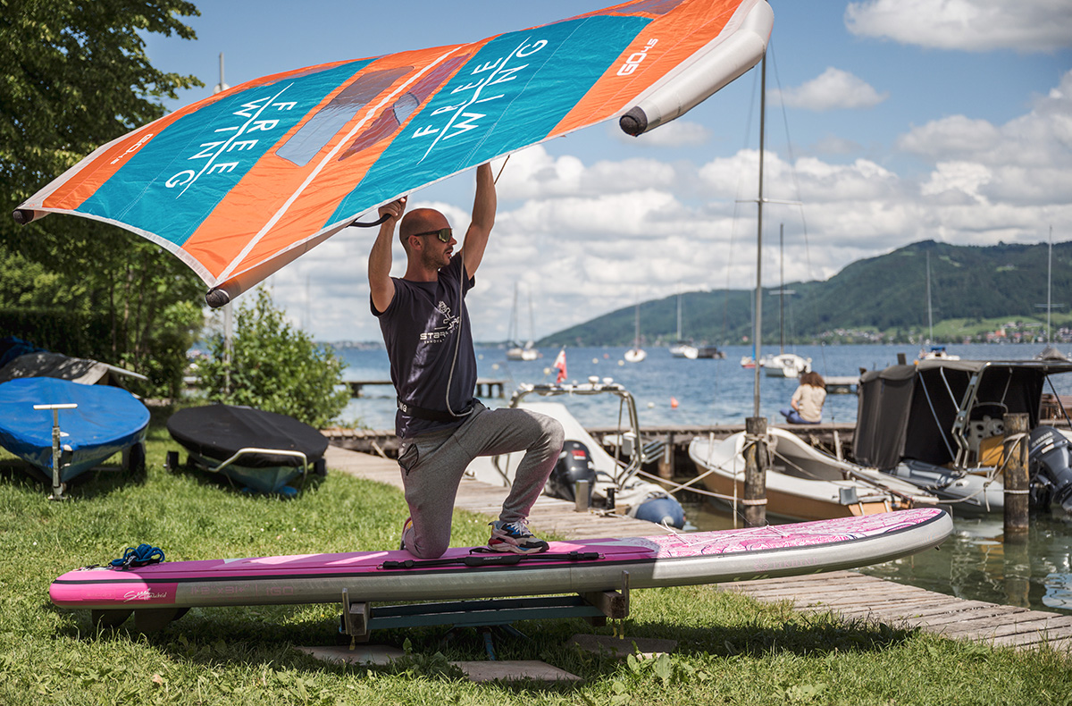 Wingsurf Kurs Innerschwand am Mondsee - Wingsurfen am Mondsee: Action trifft Naturerlebnis!