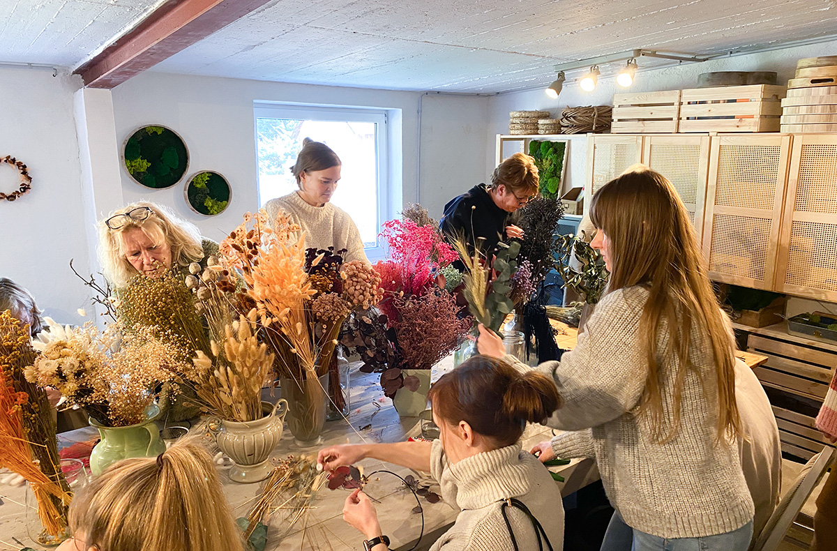 Workshop Bottrop (Trockenblumen-Ring) - Florale Träume: Deko gestalten, Sinne entfalten